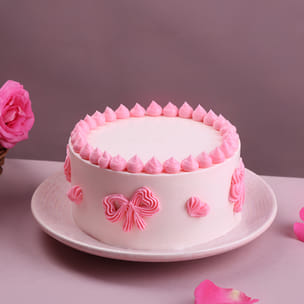Bows N Blush Cream Cake Bows N Blush Cream Cake