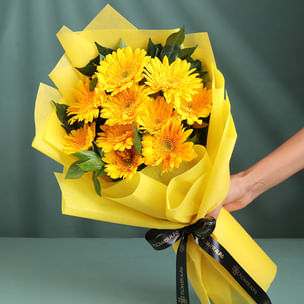 Sunshine yellow gerberas Bouquet Sunshine yellow gerberas Bouquet